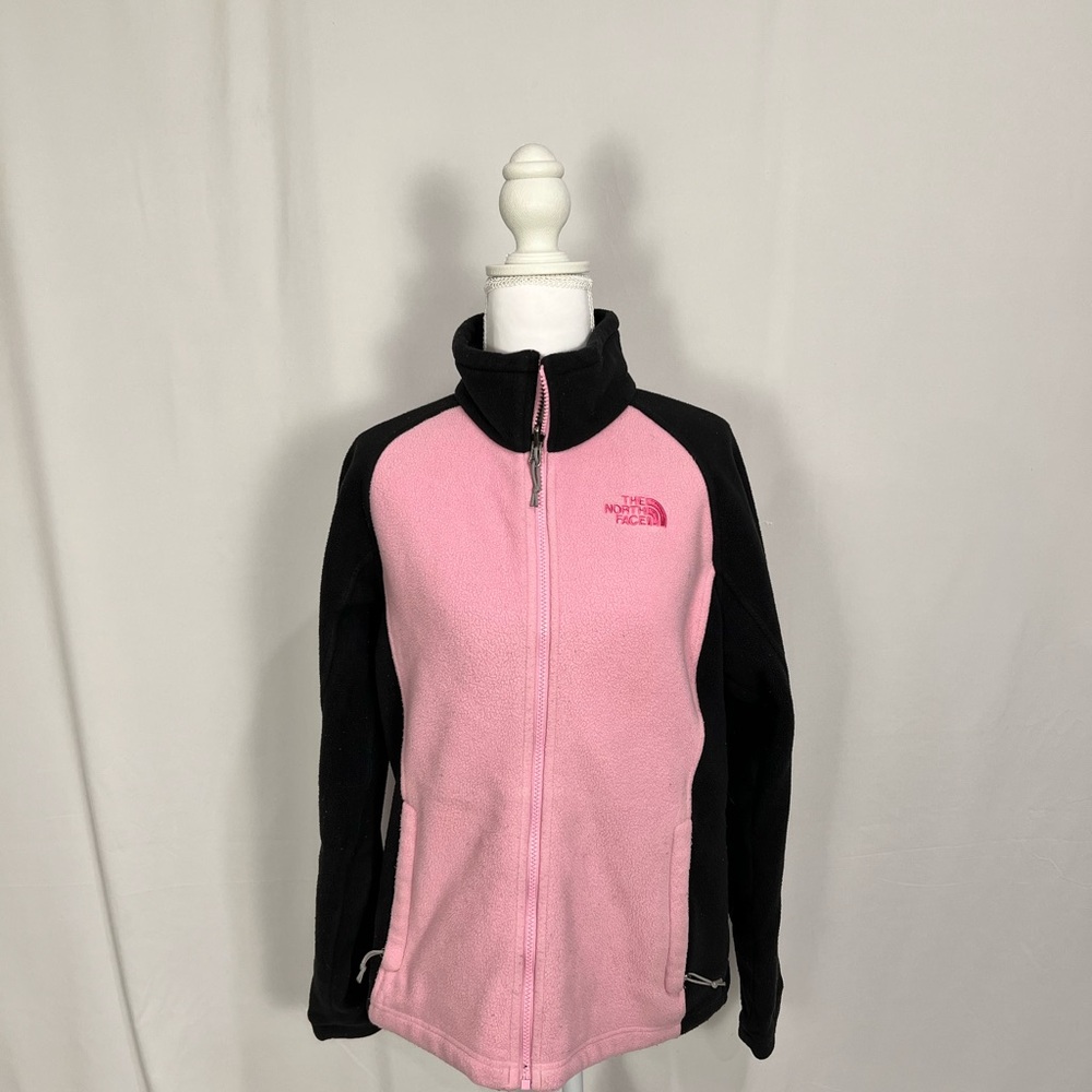 The North Face Pink Fleece Jacket Breast Cancer Awareness Logo Women M